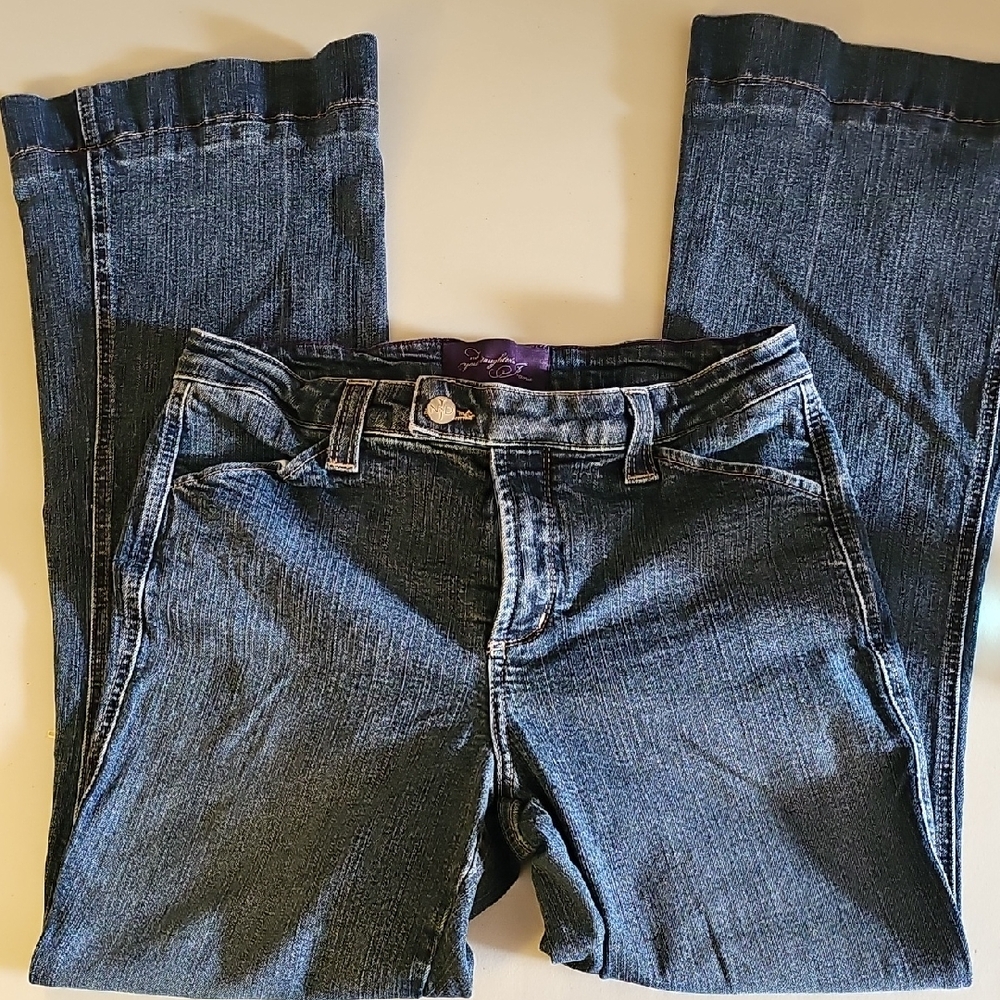 NYDJ Women's Dark Blue Loose Fit Jeans